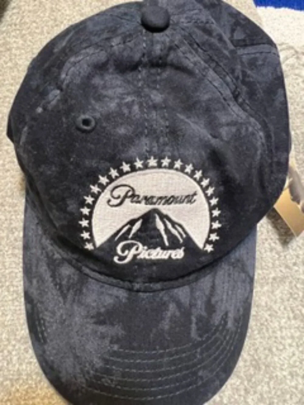 NWT Ouray Sportswear Paramount Studios Navy Blue tie-dye Cotton Baseball Cap